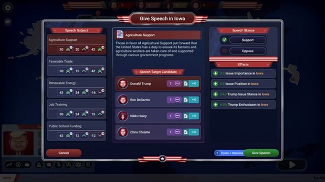 Hình ảnh trong game The Political Machine 2024 Tim Walz-SKIDROW