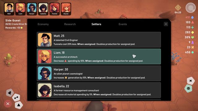 Hình ảnh trong game Stellar Settlers Space Base Builder v1.0.1-P2P