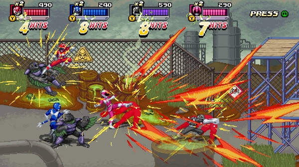 Hình ảnh trong game Mighty Morphin Power Rangers Ritas Rewind-P2P
